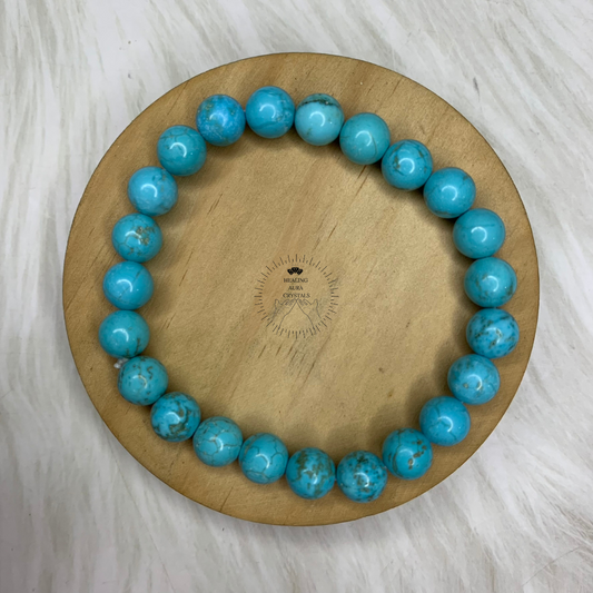 Turquoise Bracelet (Blue Howlite)